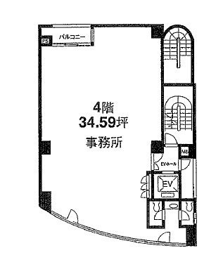 伸興ビル4F 間取り図