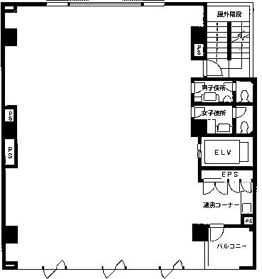 六波羅ビル1F 間取り図