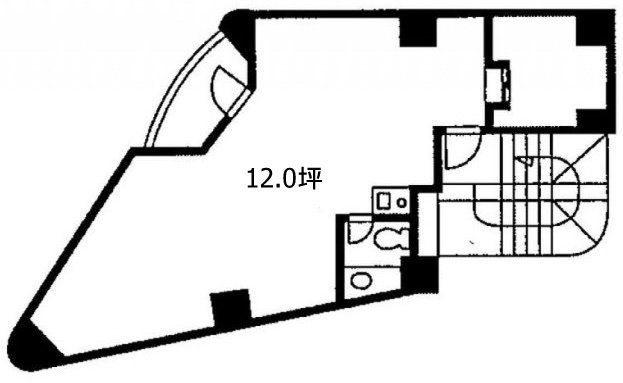日米商会ビル2F 間取り図
