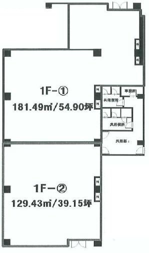 アーバンステージ武蔵小杉comodoビル1-2 間取り図