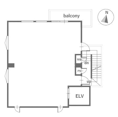 ホームグラウンド三軒茶屋1F 間取り図