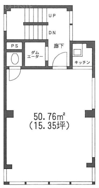 五軒町ビル3F 間取り図