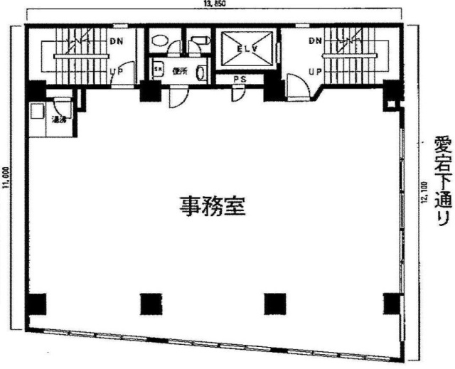 愛宕小西ビル2F 間取り図