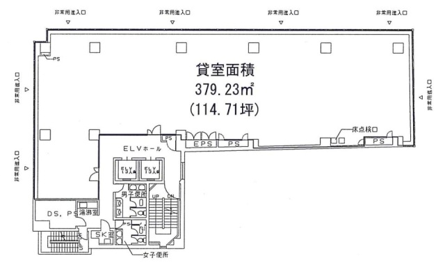 JPR人形町ビル6F 間取り図