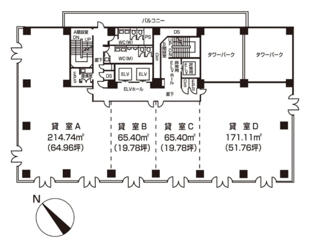 第一伊藤ビル10F 間取り図
