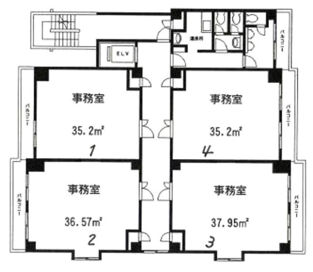 JSビル401 間取り図