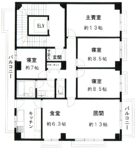 四番町進興ビル2F 間取り図