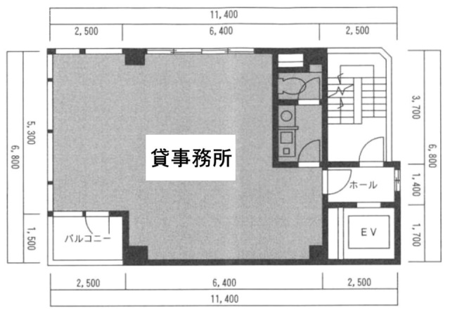昌栄ビル3F 間取り図