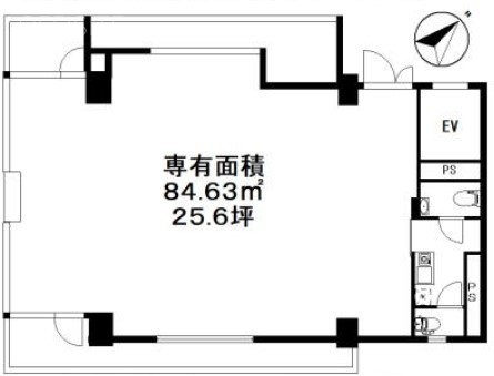 川名ビル5F 間取り図