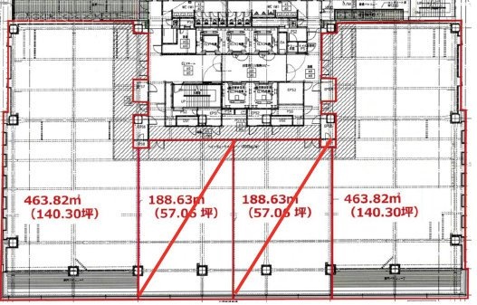 ネクストサイト千葉ビル3F 間取り図