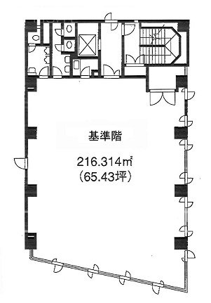 マックス本社別館ビル5F 間取り図