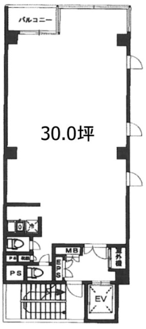 新日本市ヶ谷ビル6F 間取り図