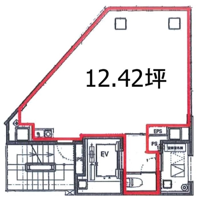 備広東日本橋ビル4F 間取り図