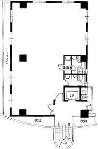 赤坂倉橋ビル1F 間取り図