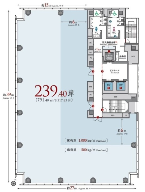 住友不動産田町ビル5F 間取り図