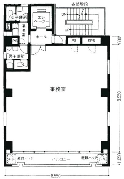 八重洲カトウビル3F 間取り図