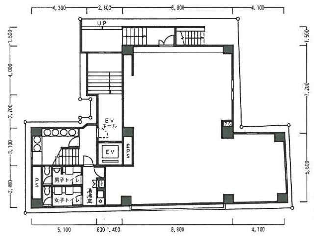 いずみ日本橋ビル6F 間取り図