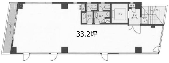 芳文堂ビル6F 間取り図