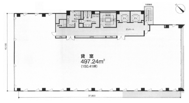 住友不動産二番町ビル1F 間取り図