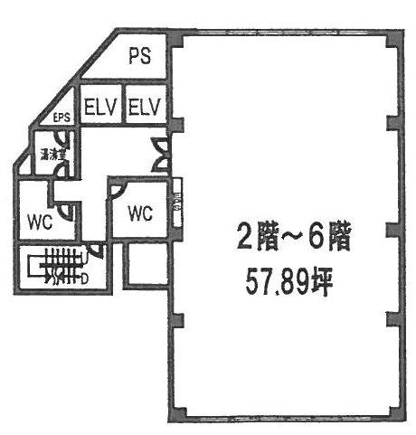 グランバレー三崎町5F 間取り図