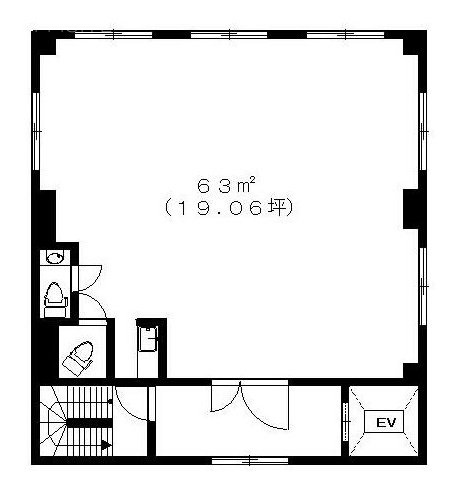 河内ビル5F 間取り図