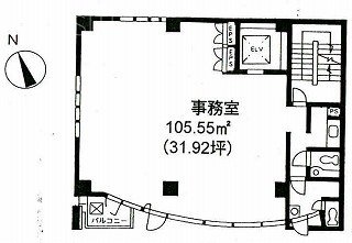 虎ノ門上野ビルB1F 間取り図
