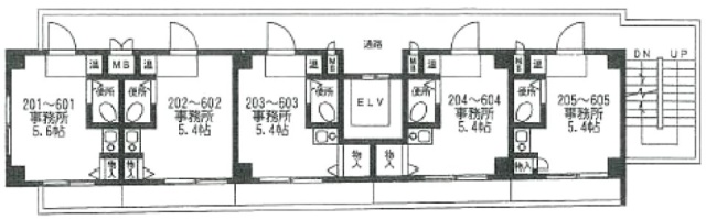 ダイヤモンド大森中ビル505 間取り図