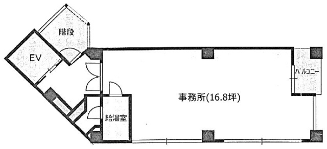 川名ビル3F 間取り図