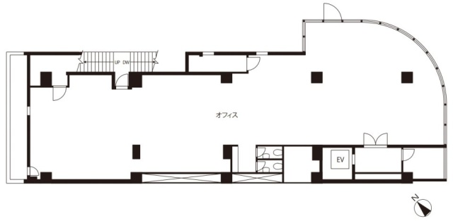 銀座サワモトビル1F 間取り図