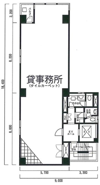 両国高橋ビル5F 間取り図