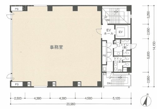 +SHIFT SHIBADAIMON8F 間取り図