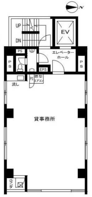 西入ビル6F 間取り図