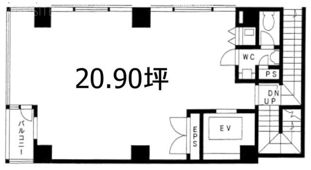 紀尾井町第2山本ビル2F 間取り図