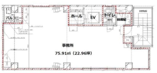 渋谷三丁目TRビル6F 間取り図