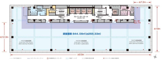 ラティス青山スクエア3F 間取り図