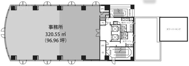 サンウエスト山手ビル5F 間取り図