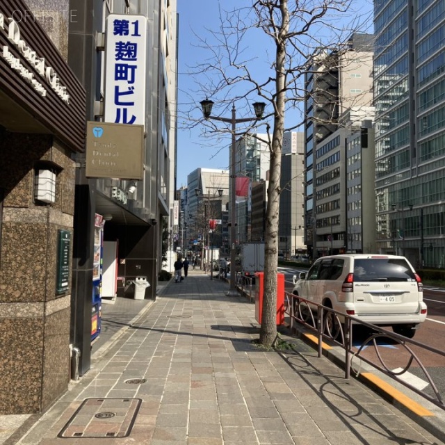 ピネックス麹町 ビル前面道路