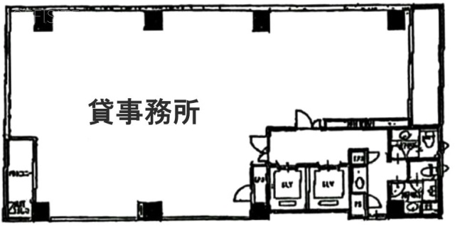 亀戸233ビル701 間取り図