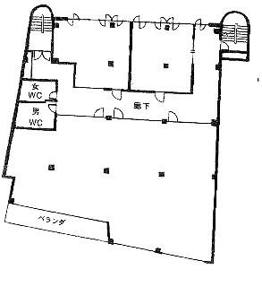 スクエア初台3F 間取り図