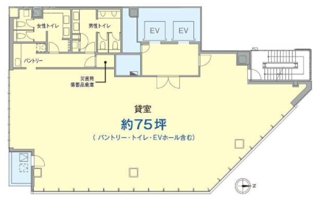 BIZCORE東神田4F 間取り図