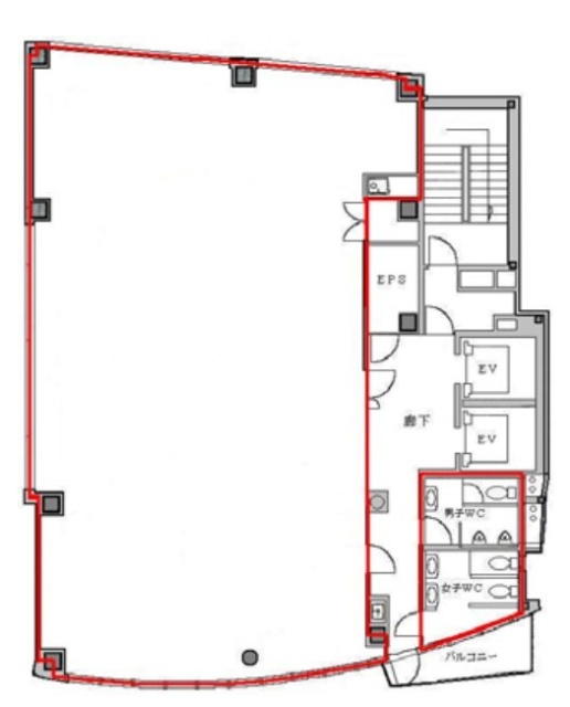 AD市ヶ谷ビル3F 間取り図