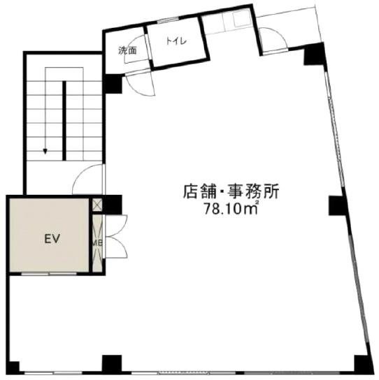 ラミューズ麻布十番2F 間取り図