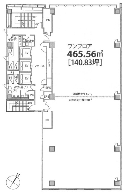 田町フロントビル4F 間取り図