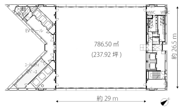 東京堂千代田ビル13F 間取り図