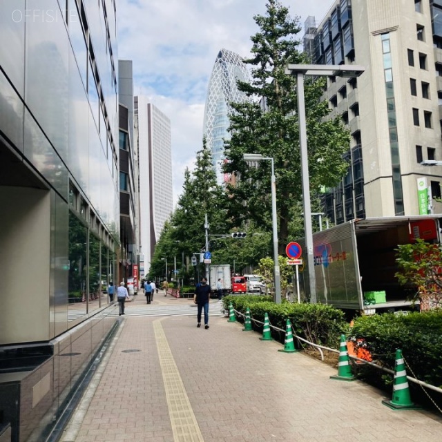 西新宿高木ビル ビル前面道路