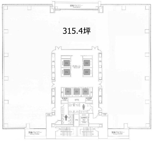 渋谷インフォスタワー4F 間取り図