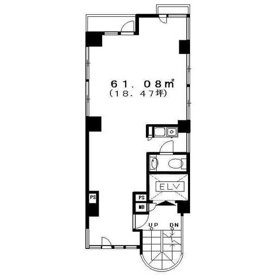 アレーテ高橋ビル2F 間取り図