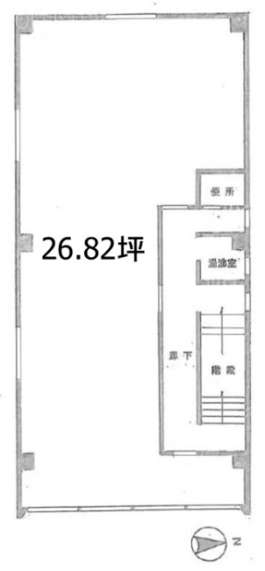 星屋第六ビル3F 間取り図