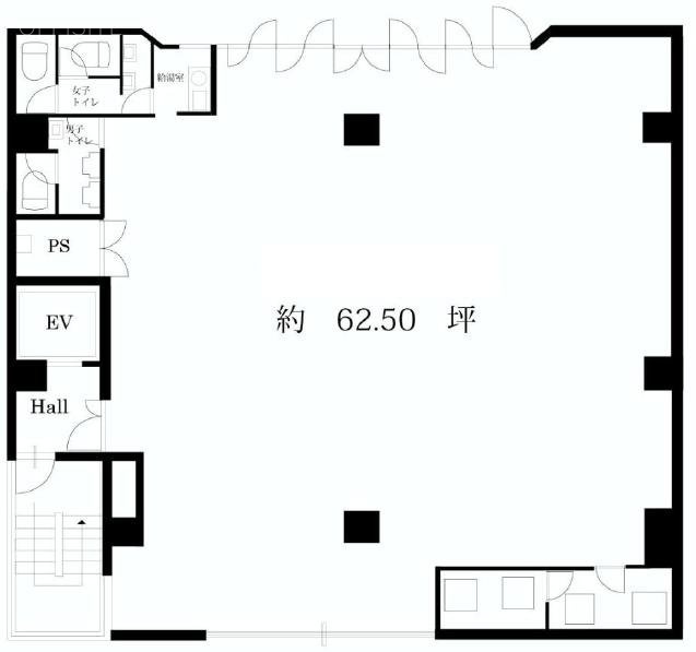 和栗ハトヤビル7F 間取り図