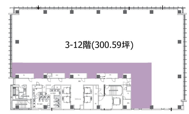 アグリスクエア新宿ビル11F 間取り図